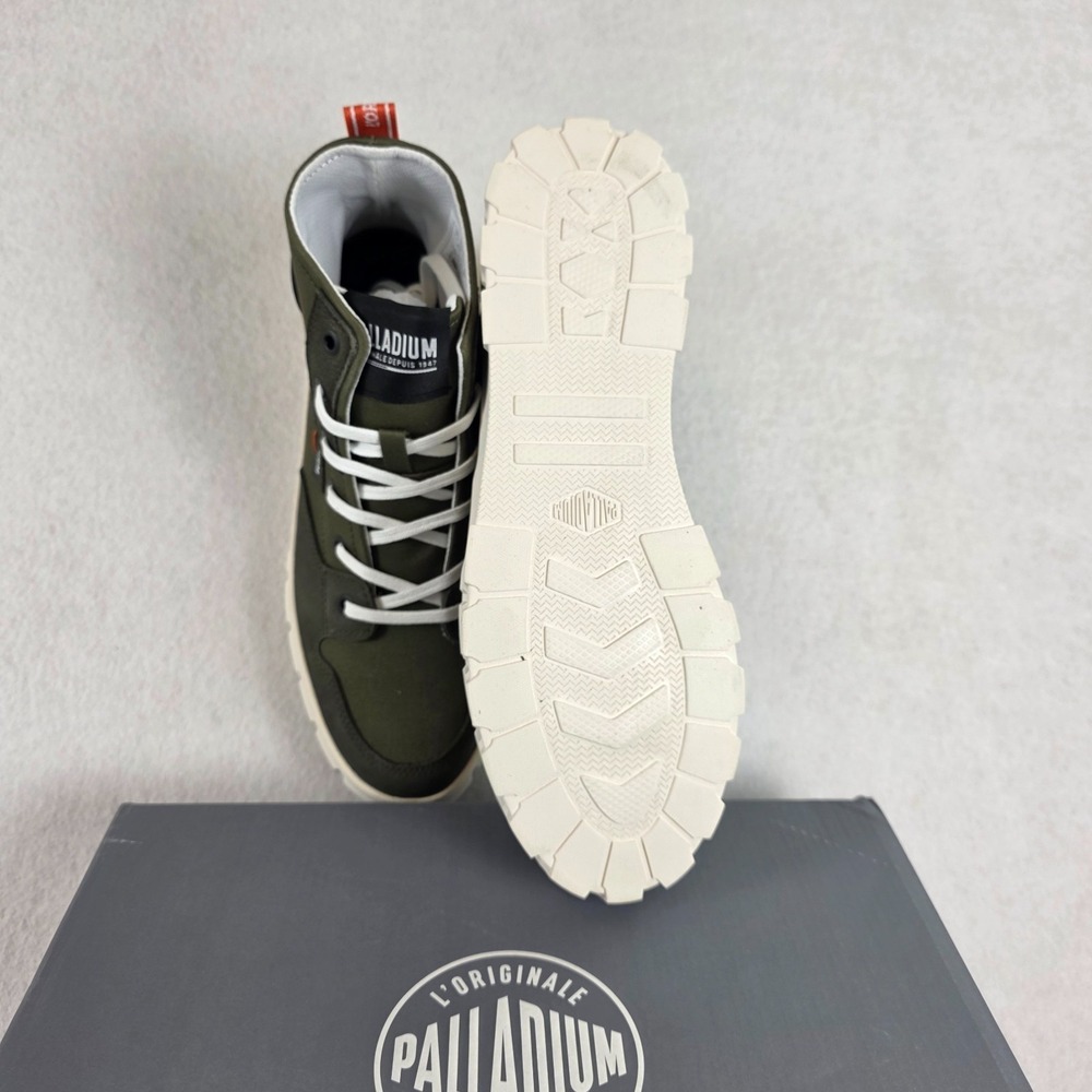 Palladium Pallatower Hi‎ Women's Platform Boots Size 9.5 Olive Night New in  Box - Picture 6 of 9